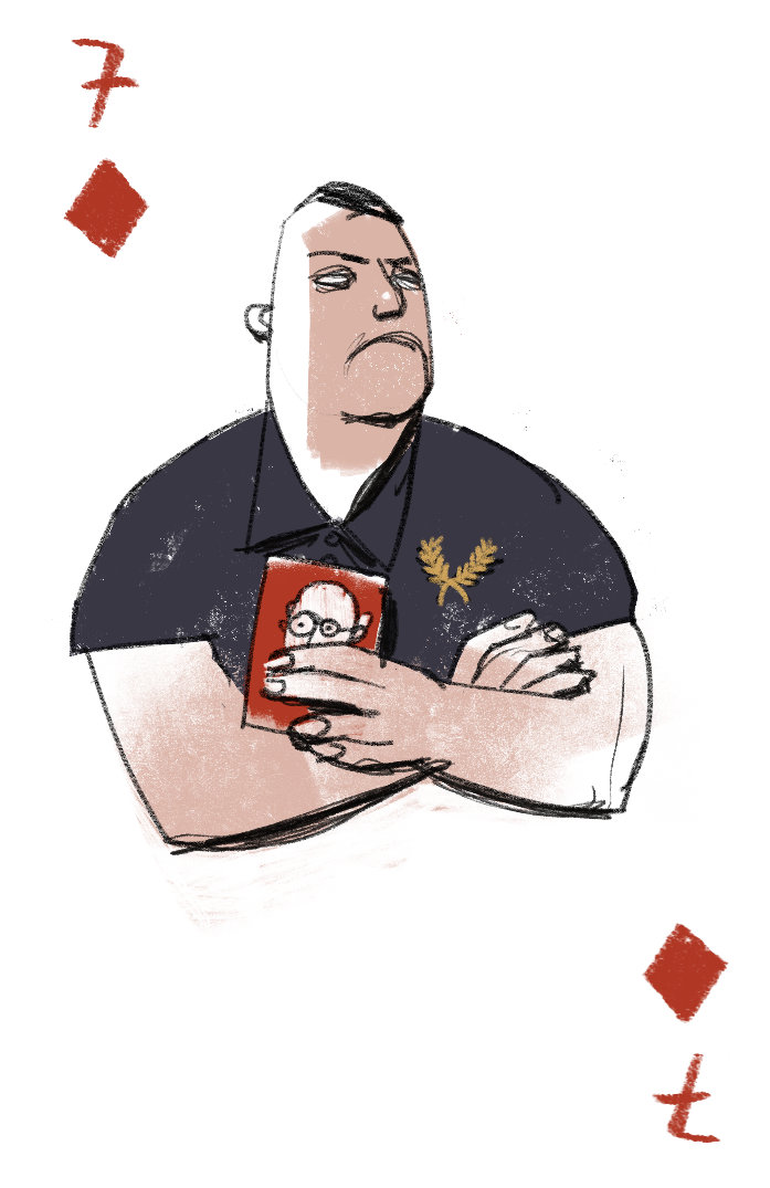 illustration of a young man with perry polo