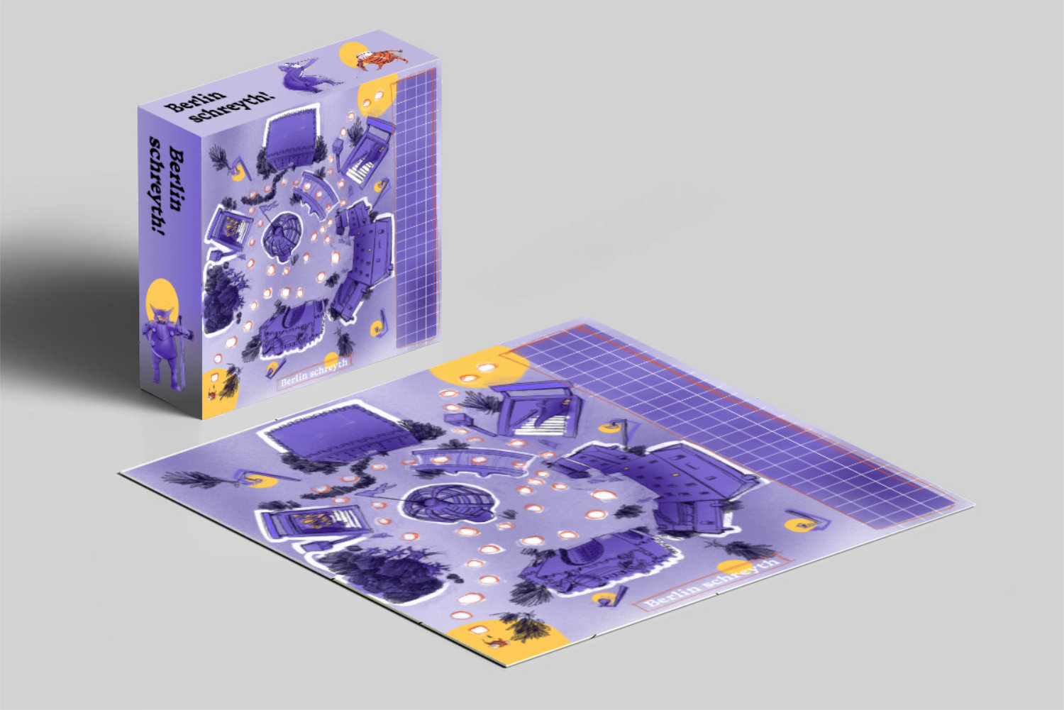 An illustrated boardgame